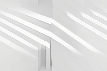 Naklejka premium White Minimalist Abstract Background created with Generative AI