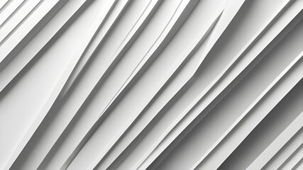 Obraz premium White striped pattern background, 3d lines design, abstract minimal white gray background for business presentation.
