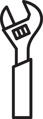 Wrench Line Icon