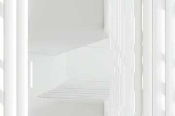 Fototapeta premium White Minimalist Abstract Background created with Generative AI