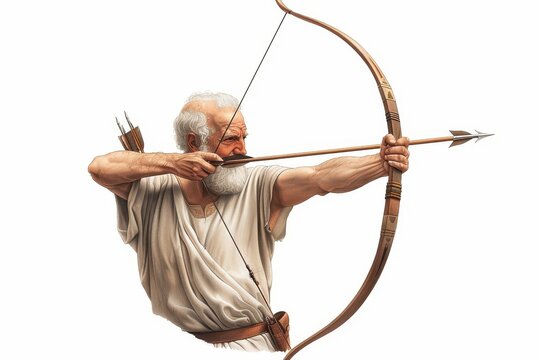 recommend clip art: a Sagittarius archer clipart, zodiac element, watercolor illustration, pastel, isolated on white background
