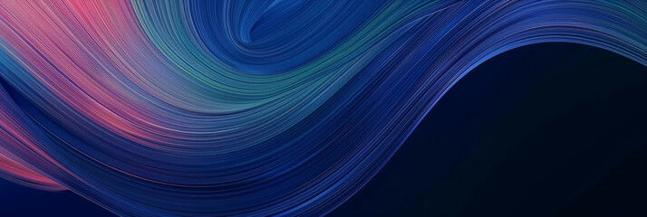 Fototapeta premium blue, green and pink gradient colors, dynamic curves lines and waves, modern banner design, business background