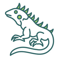 Fototapeta premium Iguana Icon