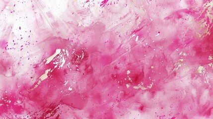 Fototapeta premium Pink watercolor wall art painting, marble in pink and gold style, star art, sparklecore, mythological imagery, pink art background