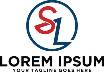 Initial Letter LS logo design