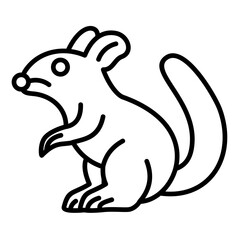 Fototapeta premium Chinchilla Icon