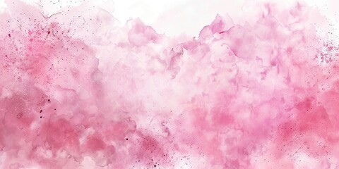 Fototapeta premium Pink watercolor wall art painting, marble in pink and gold style, star art, sparklecore, mythological imagery, pink art background