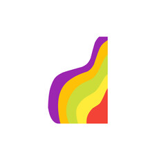 rainbow corner border