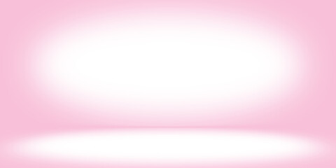 Stage floor and walls light pink and gradient soft style studio room pattern