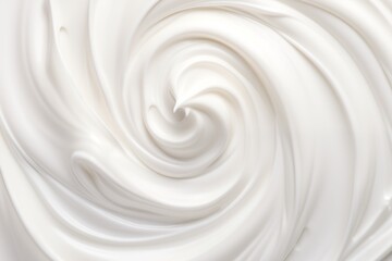 white swirl cream texture, top view