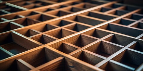 Exquisite Wooden Drawer Dividers for Elegant and Neat Storage. Concept Drawer Organization, Wooden Dividers, Elegant Storage, Neat Space, Home Organization