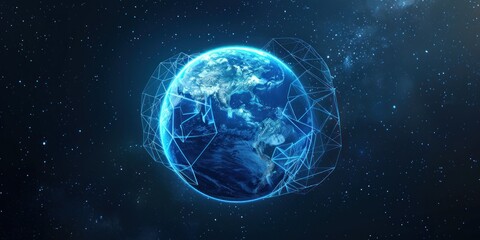 Global Network Connections in Space