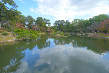 Naklejka premium 縮景園