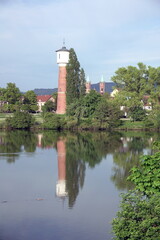 Fototapeta premium Neckar bei Ladenburg