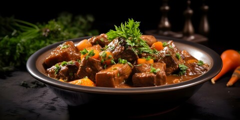Classic French veal stew tender meat in a velvety sauce. Concept French Cuisine, Veal Stew, Velvety Sauce, Comfort Food, Traditional Recipe