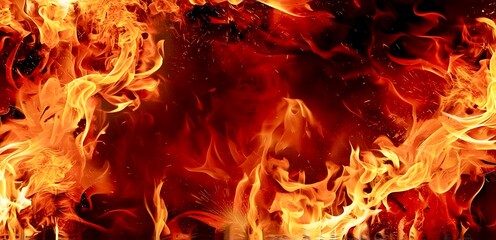 Fototapeta premium Fire Flame Burning Background
