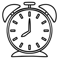 clock filled outline icon
