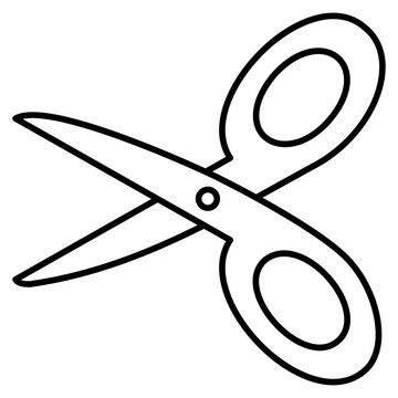 recommend clip art: scissor filled outline icon