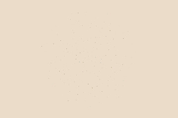 Light cream grain paper texture. Vintage ecru pattern with dots, speckles, specks, flecks, particles. Textured  wallpaper. Natural white grunge surface background. Vector backdrop 