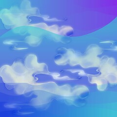 blue sky with clouds