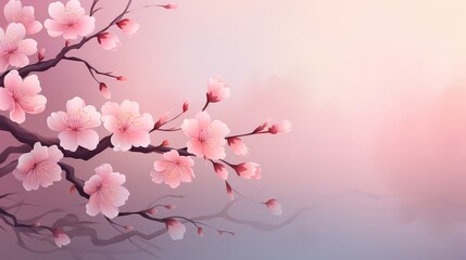 Elegant soft pink sakura background