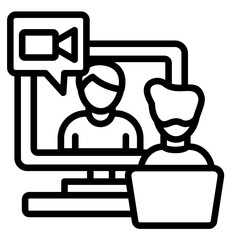 Virtual Meetings Icon