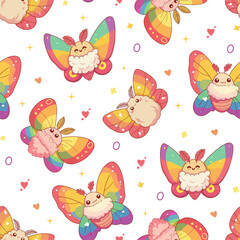 Obraz premium seamless butterfly pattern