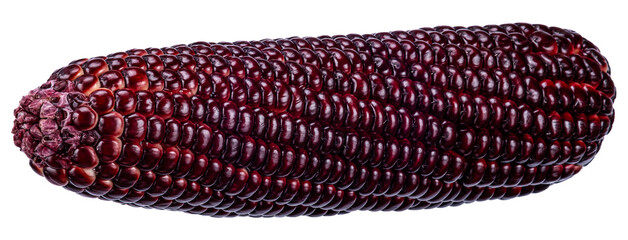Purple corn isolated on white background