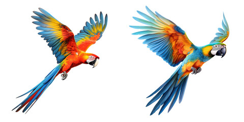 Obraz premium macaw parrot isolated on a transparent background