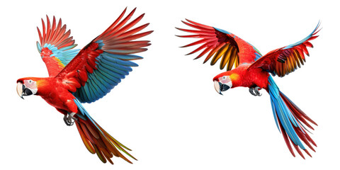 Fototapeta premium macaw parrot isolated on a transparent background
