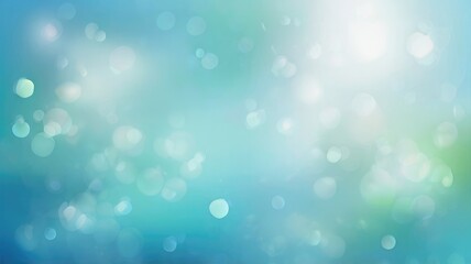 Obraz premium Calming Turquoise Bokeh Effect