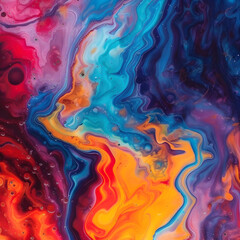 Abstract colorful background wallpaper mixing acrylic paints modern art paint marble texture