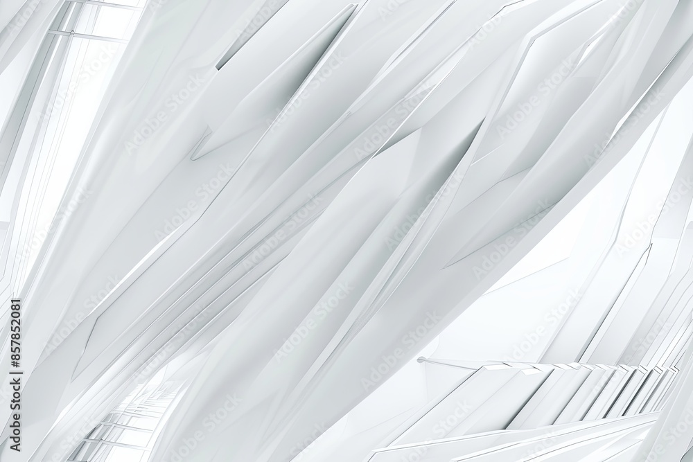 Aufkleber white minimalist abstract background created with generative ai
