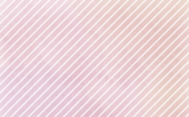 Obraz premium 水彩タッチのピンクの斜めストライプ背景 