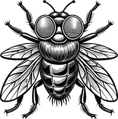 black and white beetle