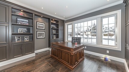 Contemporary Open-Concept Kitchen and Living Room