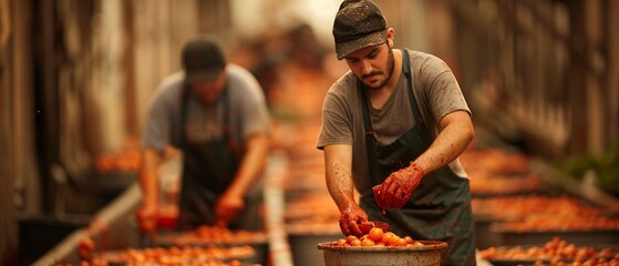 Postfight scene with people covered in tomato pulp, cleaning up and enjoying a drink, redstained streets and walls, a mix of exhaustion and joy