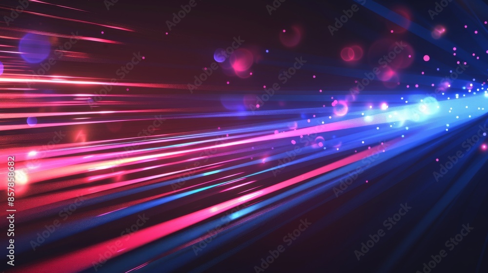 Poster abstract background with line speed motion light. dynamic neon race color trail. internet data and n