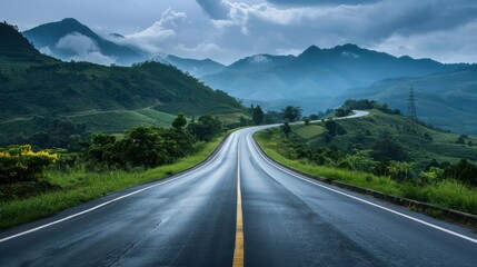 Naklejka premium tol road highway