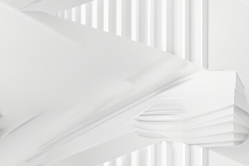 Fototapeta premium White Minimalist Abstract Background created with Generative AI