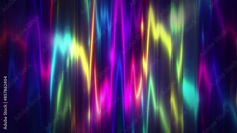 Poster abstract rainbow background with artistic vertical neon light stripes or soft multicolored lines. se