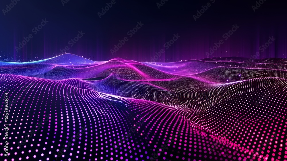 Poster synthwave wireframe net illustration. abstract digital background. retro futurism, retro wave cyber 