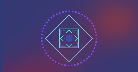 Image of scope over round scanner against purple gradient background