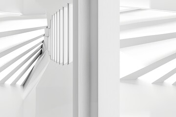 Obraz premium White Minimalist Abstract Background created with Generative AI