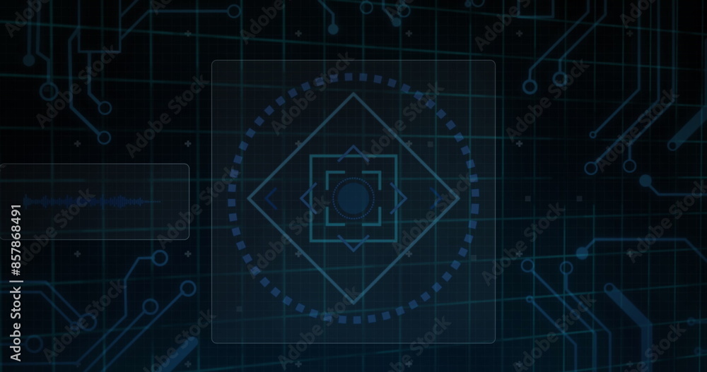 Poster image of 6g text over round scanner, microprocessor connections and data processing