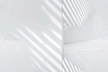 Naklejka premium White Minimalist Abstract Background created with Generative AI