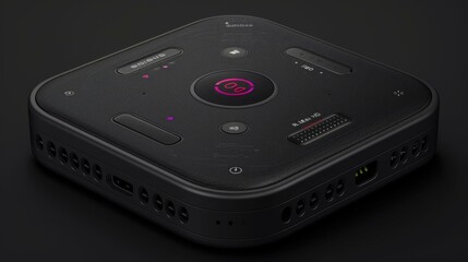 High-Tech Portable Speaker with Integrated AI