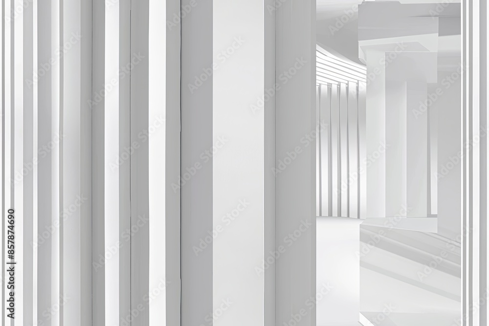 Poster white minimalist abstract background created with generative ai