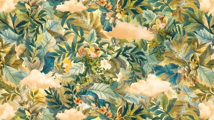 A mesmerizing seamless pattern inspired by the beauty of nature