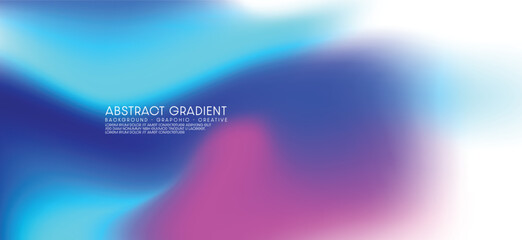 Abstract gradient blurred background graphic design for banner and backdrop. Vector illustration.